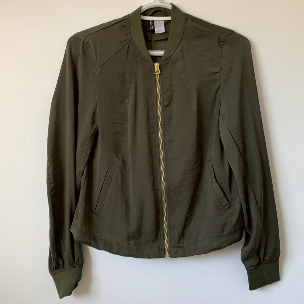 Olive Bomber Jacket